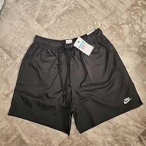 New Nike Shorts Men Black Club  Woven Flow Standard 6"